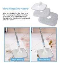 Microfiber Lazy Mop Hushållsrengöringsverktyg Separering Av Rent Vatten och Avlopp