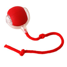Cat Jouet Automatique Boule de Roulement Fausse Queue Rechargeable Électrique Pet Jouet Interactif Chien Chat Formation Rouge