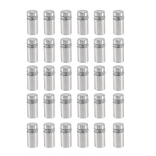 30 Pieces 12 X 22Mm Stainless Steel Spacer Glass Holder Sign Mounting