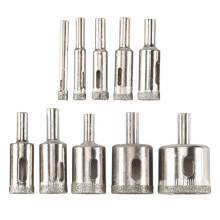 Diamantboren, 10 Stuks 6-32 mm Gatenzaag Diamantboor Holle Kernboorset voor Diamantcoating, Koolstofstaal voor Glas, Keramiek, Porselein, Keramische