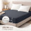 Imperial Rooms (Charcoal, King (152 x 200 cm)) Fitted Sheet Bed Sheets Extra Deep 25CM Single Double King Sizes 1