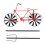 Outdoor Garden Bicycle Wind Spinner Iron 18
