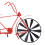 Iron Bicycle Wind Spinner Red Garden Decor 20