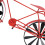 Vintage Bicycle Wind Spinner Red Metal 15