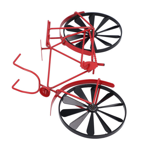 Vintage Bike Wind Spinner Red Iron Stake 1