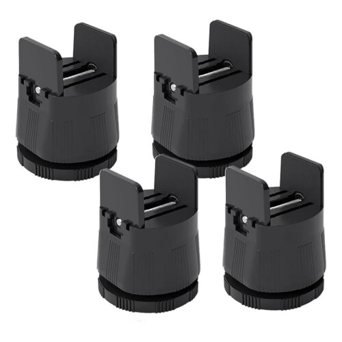 Bed Risers Adjustable Furniture Risers,Table Desk Chair Risers with Clamp, Bed Frame Risers Height Adjustable Black 1