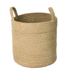 Large Capacity Cotton Rope Storage Basket for Toys and Clothes-Dirty Clothes Basket Multifunctional Organizer for Home B