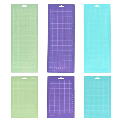 6PCS Cutting Mat for Cutter Plotter Super Grip 6.5x4.5Inches and 12x4.5Inches Cutting Pad Crafting Mat