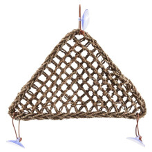 Bearded Dragon Hammock Lizard Lounger, Natural Seagrass Fibers for Reptiles,Geckos,Iguanas,Hermit Crabs and Snakes,Triangular and Plastic