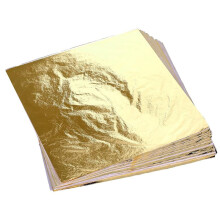 Gold-Leaf Sheets for Art, 200 Pcs 5.5x5.5Inch Gold Foil Sheets Copper Leaf Sheets for DIY Crafts Decor