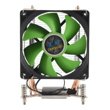 LANSHUO Radiatore CPU 2 Tubi di Calore Ventola di Raffreddamento Ultra Silenziosa Radiatore CPU per LGA 2011 X79 X99 X299 (Ventola Singola da 3 Pin)