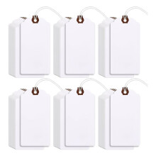 240Pcs 4 3/4 X 2 3/8In Manila Labels Shipping Labels Cardboard Labels with String Hanging Labels with Reinforced Holes,B