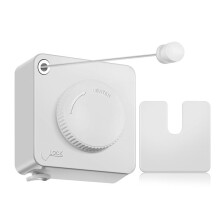 Retractable Clothesline Indoor Outdoors,14Ft Heavy Duty Clothes Drying Laundry , Wall Mounted Clothesline White