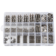 Bulloni e Dadi un Bussola Esagonali M2 / M3 / M4 Da 1080 Pezzi Set di Fissaggio Hardware Viti un Testa Cilindrica con Esagono Incassato Rondella