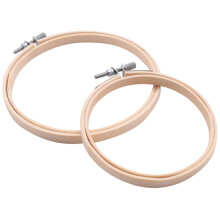11Pcs DIY Embroidery Hoops Frame Set Stitch Round Loop Hand Sewing Tools Bamboo Embroidery Rings Circle 10-40cm