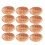 12 Pack Plastic Oval Basket, Empty Bread Basket Food Storage Basket Bulk,Plastic Wicker Baskets Bin for Kitchen Serving 1