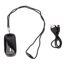 Collana Indossabile per L'Aria, Purificatore D'Aria A Basso Rumore Ricaricabile, Purificatore D'Aria Agli Ioni Negativi da Viaggio, Nero