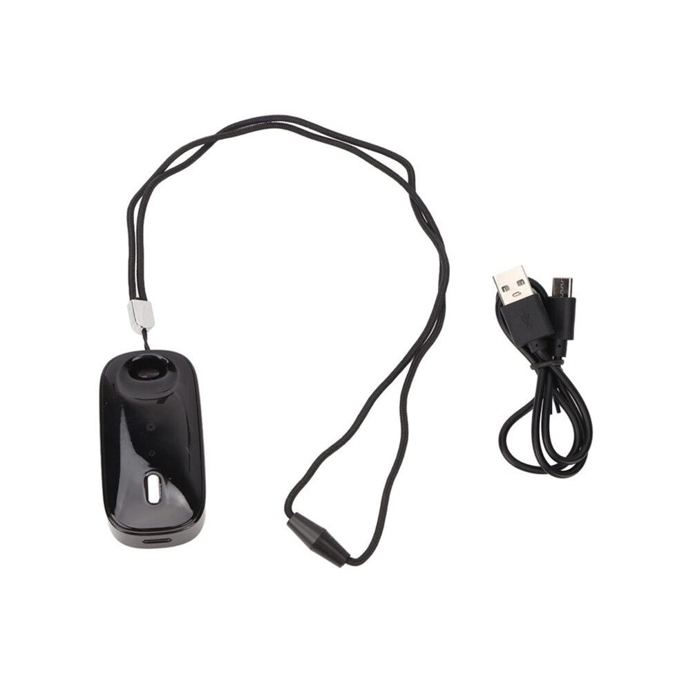 Wearable Air Necklace, Rechargeable Low Noise Air Purifier, Travel Size Negative Ion Air Purifier Black 4711928070247