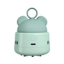 Schattige Desktopstofzuiger BearHead Ringstofzuiger voor Het Reinigen van Stofkruimels Groen Meer