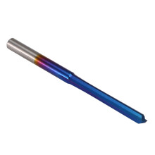 10 StüCke 3.175 Schaft Blau Beschichtet Gerader Schaft FräSer 2 FlöTen Hart Metall FräSer für Holz  Kunststoff CNC Gravur Bohrer