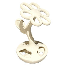 Bloemvormige Opbergrek Opbergrek Badkamer Cosmetica Sieraden Tandenborstel Opbergrek Crèmekleur