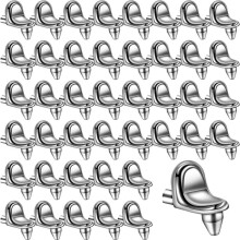 Alfileres de Clavija para Estante, Soportes de Clavijas de Soporte para Estante, 50 Unidades, Clips de Estante de Acero Inoxidable de 5 mm para