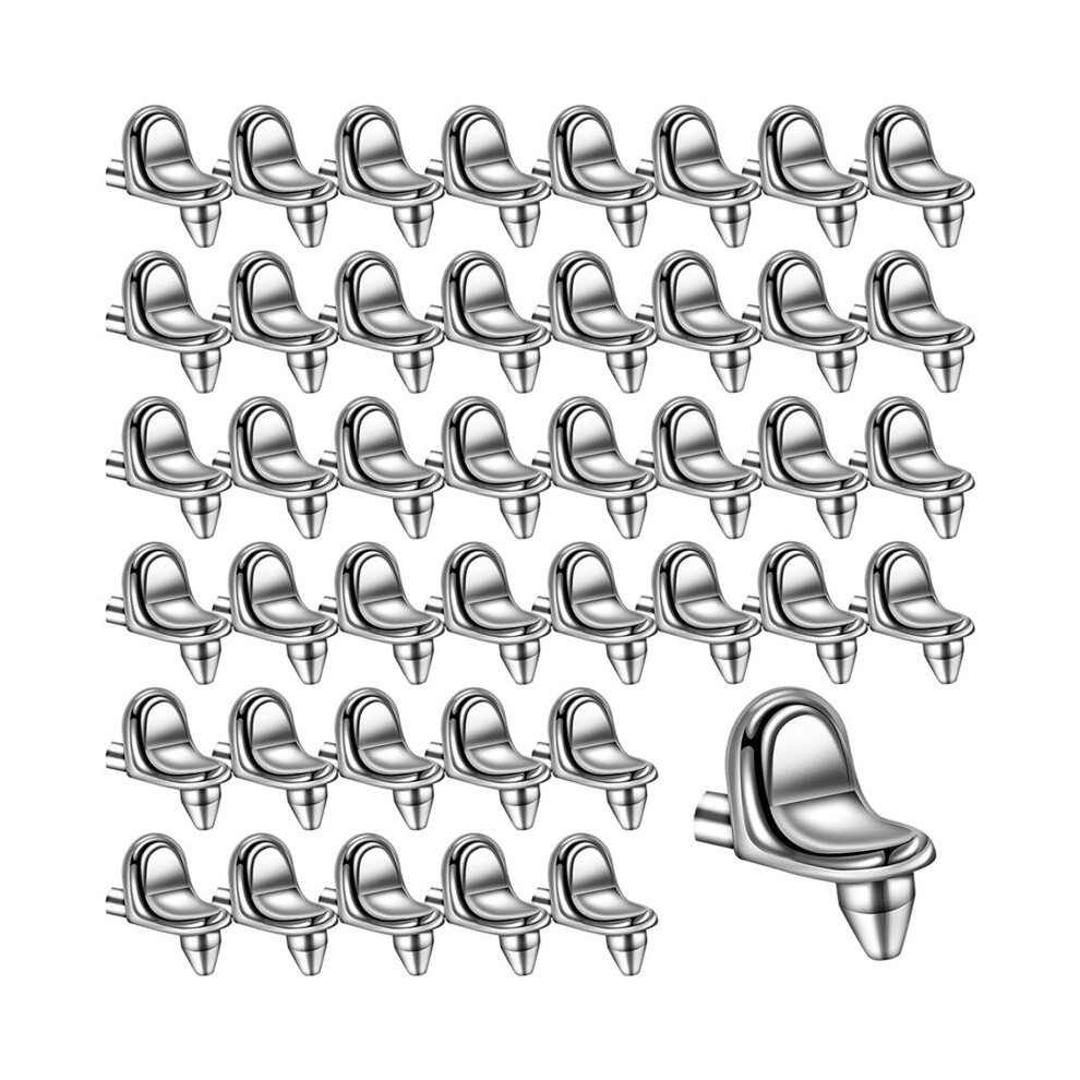 Shelf Peg Pins Shelf Support Pegs Brackets 50Pcs 5Mm Stainless Steel Shelf Clips For Bookcase Furniture Wardrobe Kitchen 4711837639214