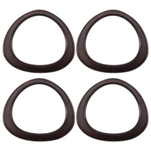 4 Pack Holz Hand Taschen Griff D Förmige Holz Griffe Ersatz Werkzeug für Gehäkelte Strick Beutel Strand Tasche Stroh Sack Griffe