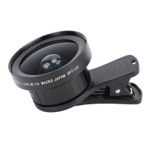 Kit d'objectifs pour téléphone 2 en 1 : objectif grand angle 0,45X et macro 12,5X pour smartphones
