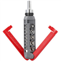 Multifunction Hand Tool Spiral Ratchet Screwdriver with Tip Kit Auto Repair Multi Angle Ratchet Screwdriver Hand Tools,B
