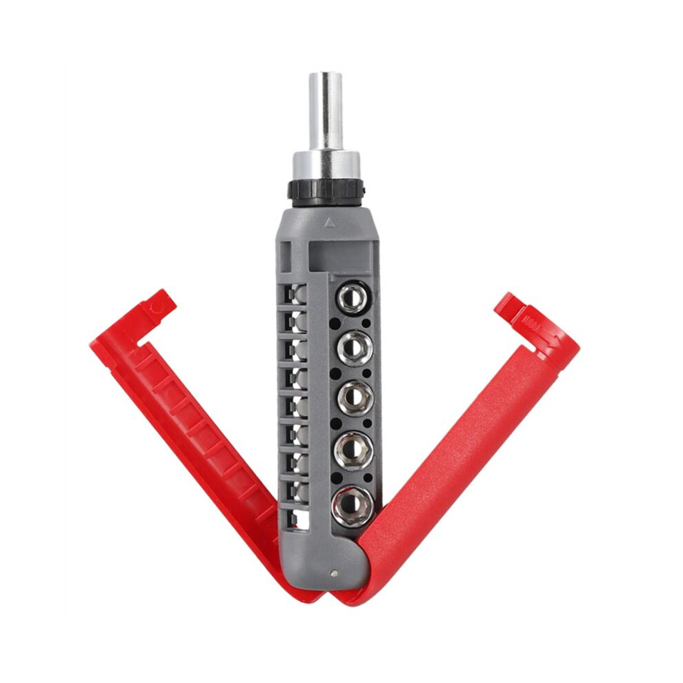 Multifunction Hand Tool Spiral Ratchet Screwdriver With Tip Kit Auto Repair Multi Angle Ratchet Screwdriver Hand Tools,B 6033793873425