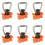 6 Pack Single Stud L-Track Fitting with D Ring for L Track,Single End Fitting for Airline Rails 1