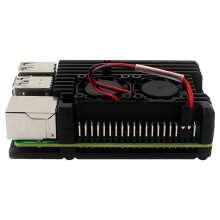 Aluminiumgehäuse mit Zwei Lüftern für Raspberry Pi 4B