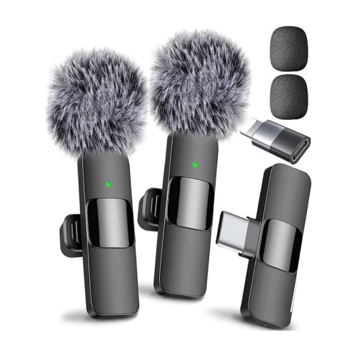 Wireless Lavalier Microphone Wireless Microphone for ,, Android, for Video Recording Vlog Podcast