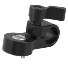 15mm Single Rod Clamp Adapter with 3/8inch-16 Mounting Screw for DSLR Camera Cage Rig 15mm Rod Rail Support System