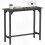 Homcom HOMCOM Bar Table Coffee Table with Adjustable Footpads Black Marble Effect 2