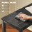 Homcom HOMCOM Bar Table Coffee Table with Adjustable Footpads Black Marble Effect 6
