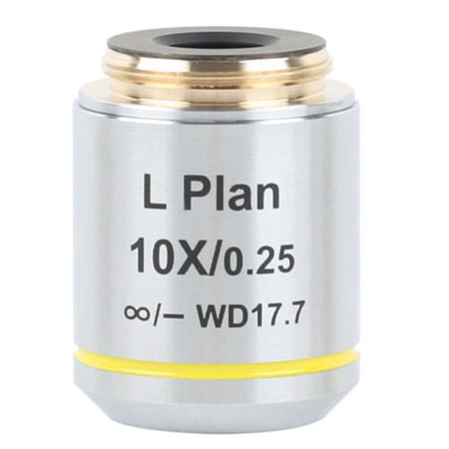 Long Working Distance Metallurgical Microscope Plan Achromatic Objective Lens RMS Thread Interface 10X