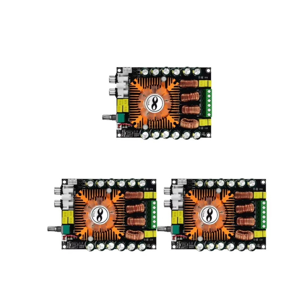 3Pcs Tda7498e 2.0 Hifi Stereo Module 160Wx2 High Power Digital Power Amplifier Board Support Btl 220W With Cooling Fan 4712858405376