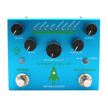 MOSKYAUDIO COSMIC Guitar Bass Effects Pedal Reverb 8 Models Function Sound Processor for Guitar and Bass