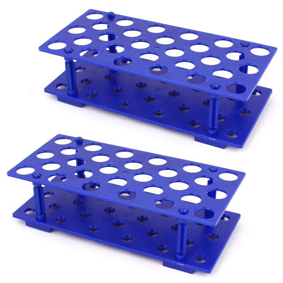 2X Laboratory Plastic 28 Hole 17Mm Dia 15Ml Centrifugal Test Tube Rack Holder 6032434134116
