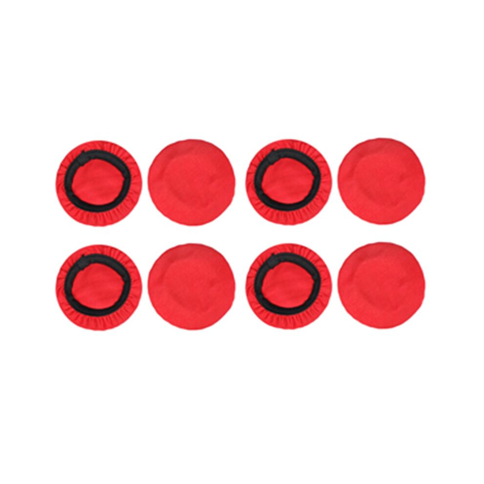 4 Pairs 10Cm Elastic Earpad Covers Headphone Covers Stretchable And Washable Sanitary Earcup Protectors Red 6134130617075