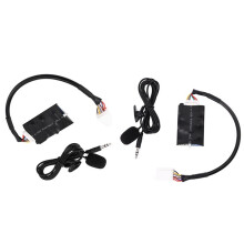 2Set Radio Audio Adapter  AUX Cable for  Camry  RAV4 Microphone Handsfree Music Interface Disc Box