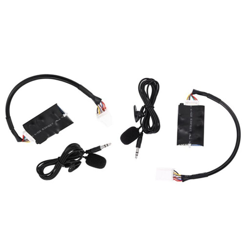 2Set Radio Audio Adapter  AUX Cable for  Camry  RAV4 Microphone Handsfree Music Interface Disc Box