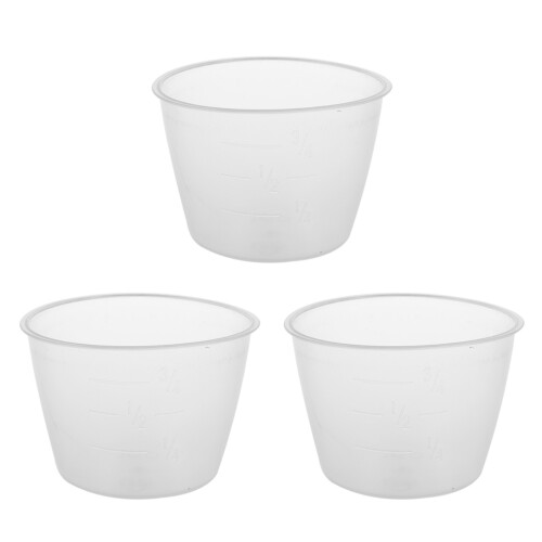 Plastic 120Ml Electric Cooker Rice Measuring Cup 6Pcs Clear White