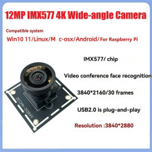 Moduł Kamery IMX577 USB 2.0 12 MP, 150, Bez Zniekształceń, 4K/30 Kl./S, Szerokokątny, do Wideokonferencji, Rozpoznawania Twarzy