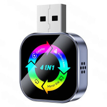 4in1 Wireless Carplay Adapter Android Auto/Airplay/Mirror Link/Carplay USB Dongle AI Box for Car with Wired CarPlay B