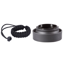 52MM 3-IN-1 Lens Hood Lens with Filter Size 52MM & Digital Camera Wrist Hand Strap Grip Para Cord Braided Wristband