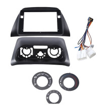 Car Radio Stereo 9Inch Frame Fascia Panel Harness for LANCER IX 2006 Black