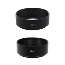 2 Pcs Mount Standard Metal Lens Hood for     , 52mm & 62mm